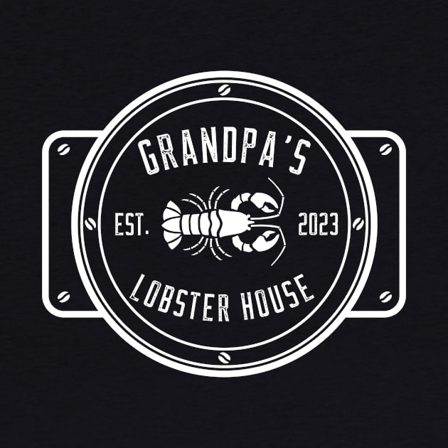 Grandpa's Lobster House White Design by Preston James Designs